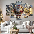 Cuadro Decorativo 5 Piezas Navidad 2024 MDF 114x78cm