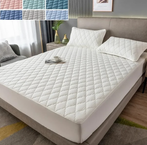 Protector Cubre Colchón para Cama Doble y Queen Ajustable