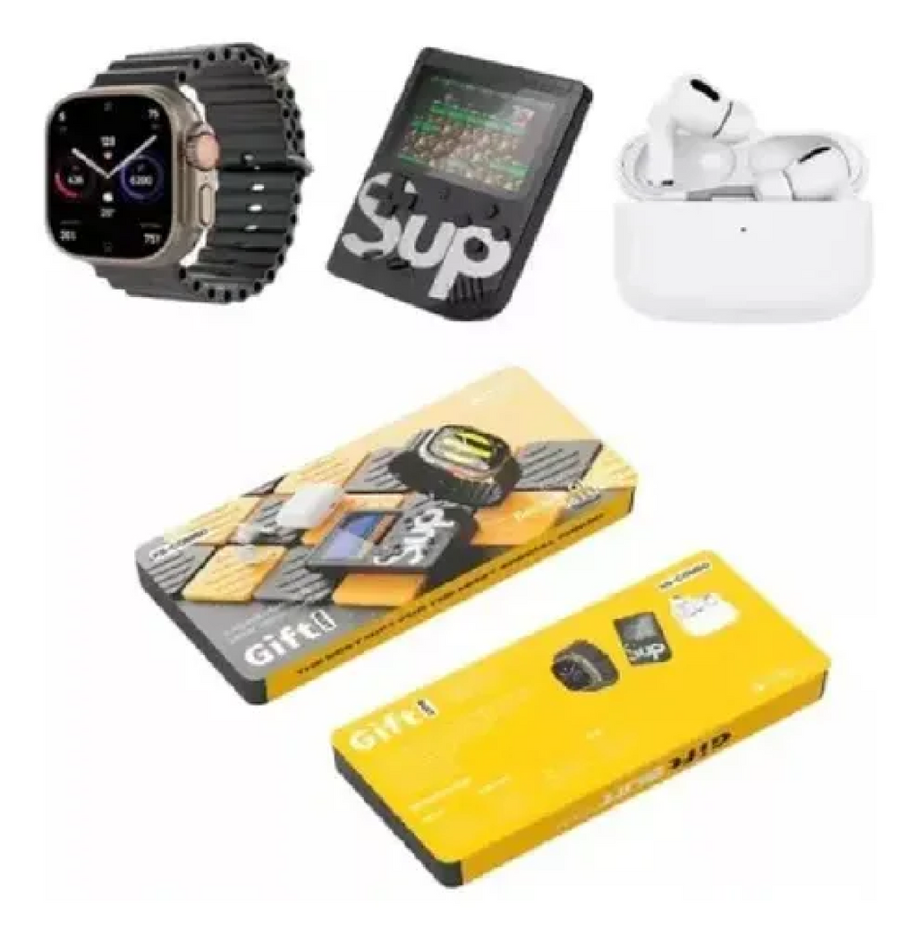 K5 Combo Smartwatch Consola Juegos Y Audífonos Inalámbricos