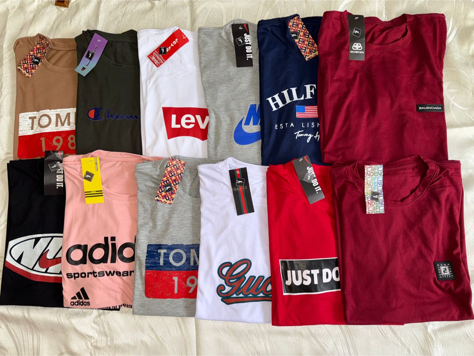 Combo 5 Camisetas Algodón Premium Surtidas Hombre