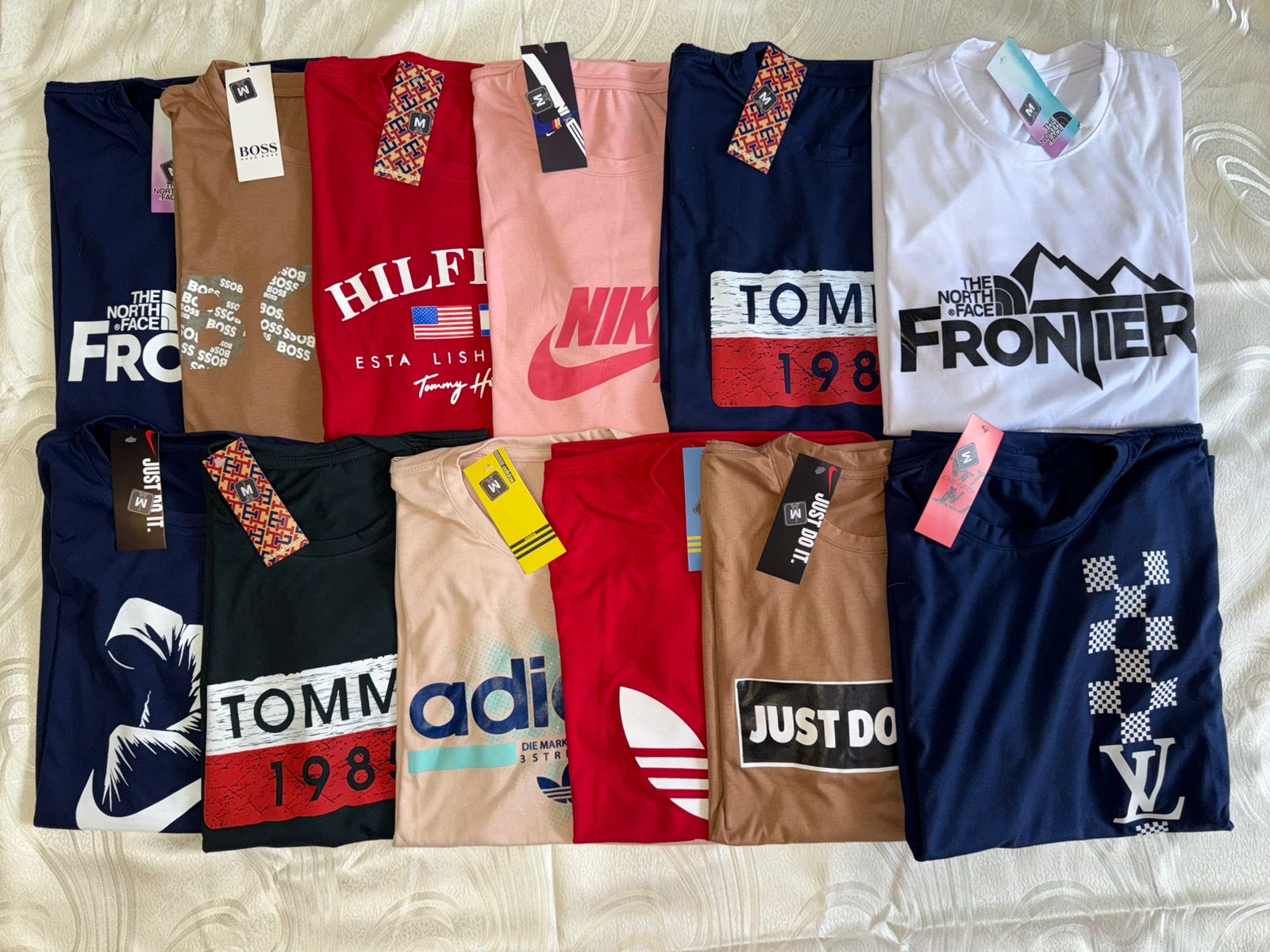 Combo 5 Camisetas Algodón Premium Surtidas Hombre