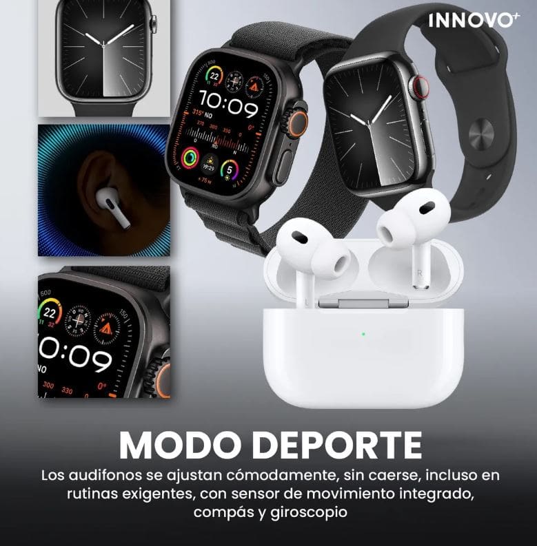 Smartwatch Parejas Ultra 2 y Watch 9 Combo 12 en 1