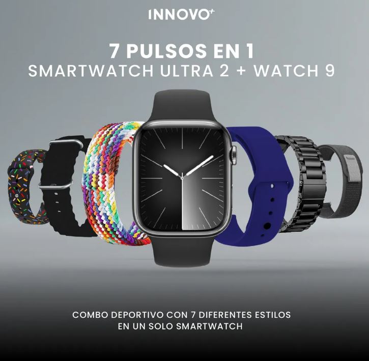 Smartwatch Parejas Ultra 2 y Watch 9 Combo 12 en 1