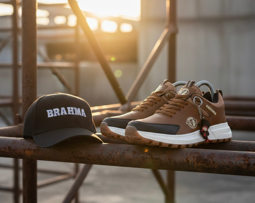 Brahma2 Combo Zapatos Gorra Llavero Sintético Miel Negro Beige