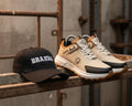 Brahma2 Combo Zapatos Gorra Llavero Sintético Miel Negro Beige