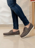 Apache A04-2 Zapatos Náuticos Sintético Tipo Cuero Café