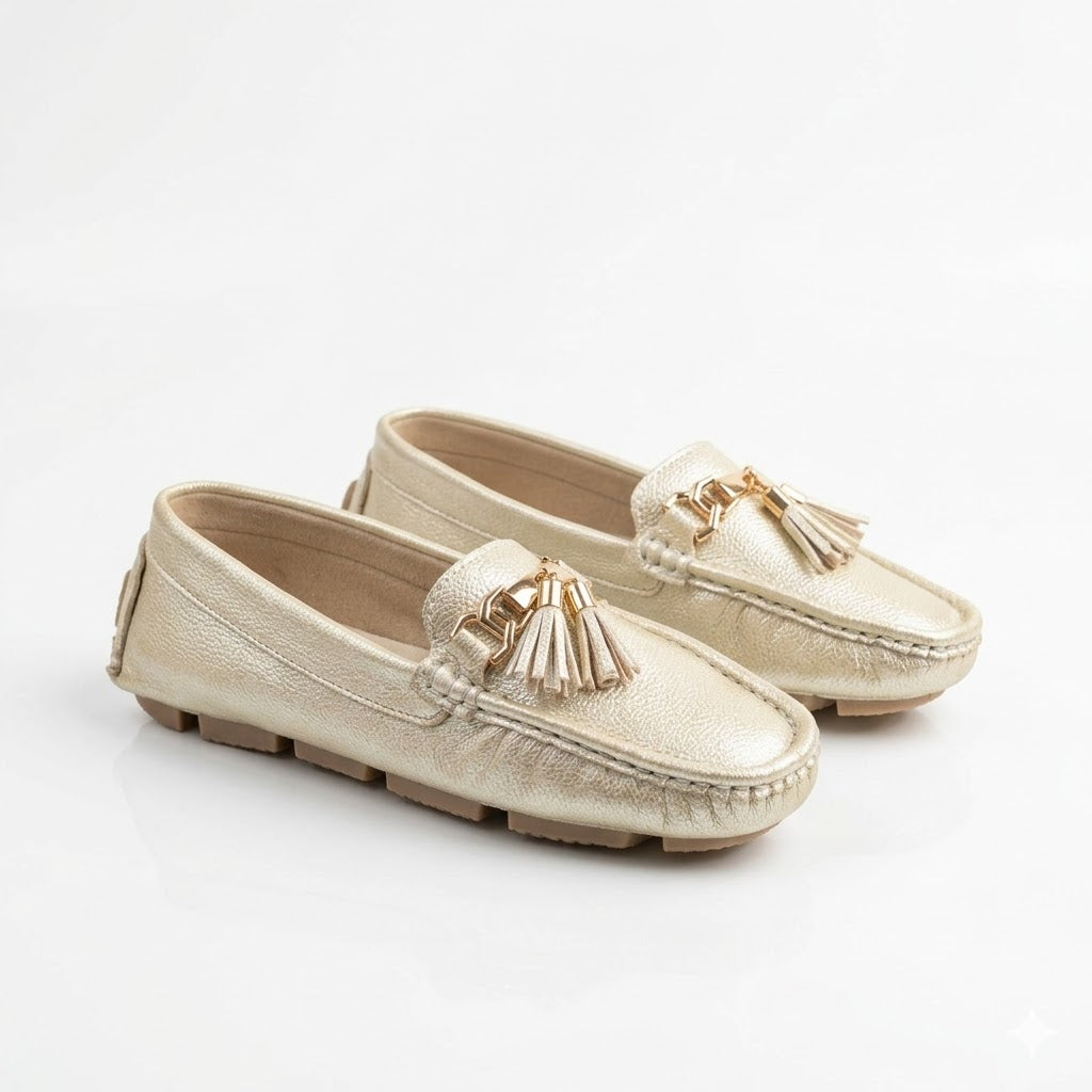Mocasín para Dama U08 Diseño Clásico Cuero Sintético Cómodo