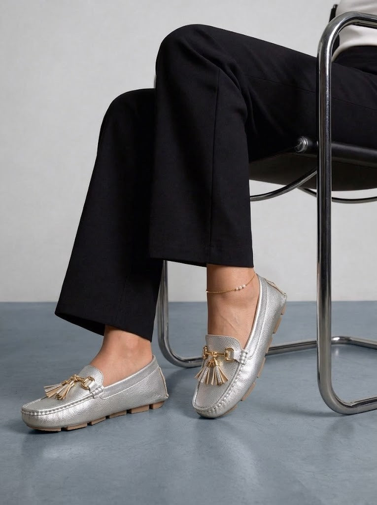 Mocasín para Dama U08 Diseño Clásico Cuero Sintético Cómodo