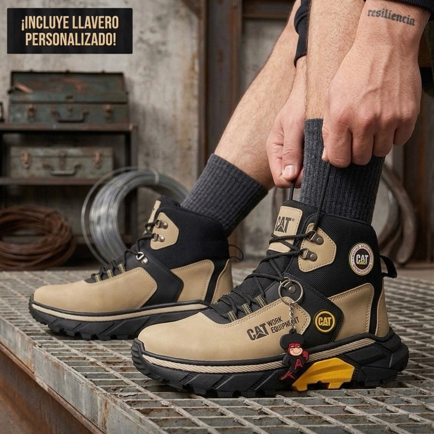 Caterpillar Botas de Trabajo Todo Terreno con Ganchos Metálicos
