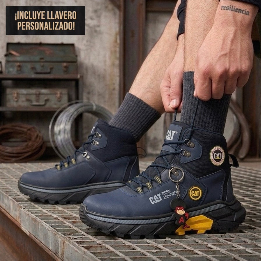 Caterpillar Botas de Trabajo Todo Terreno con Ganchos Metálicos