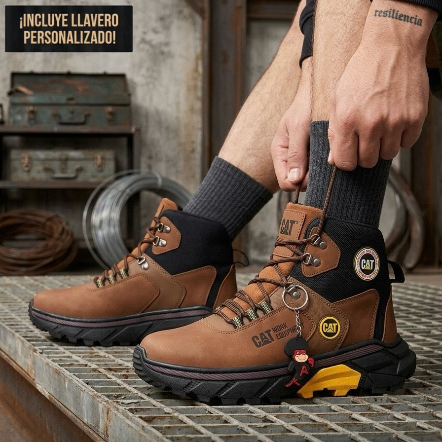 Caterpillar Botas de Trabajo Todo Terreno con Ganchos Metálicos