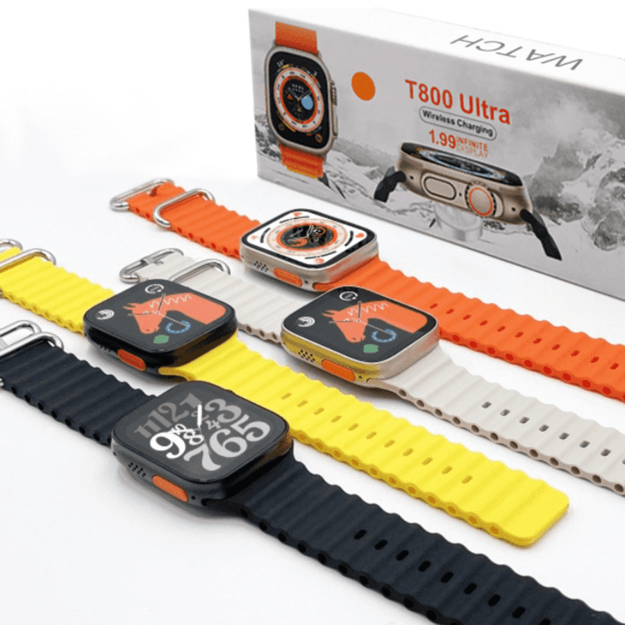 Reloj Inteligente T800 Ultra y Audífonos Bluetooth Deportivos