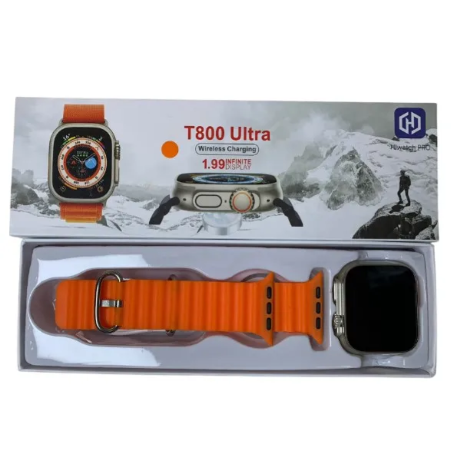 Reloj Inteligente T800 Ultra y Audífonos Bluetooth Deportivos
