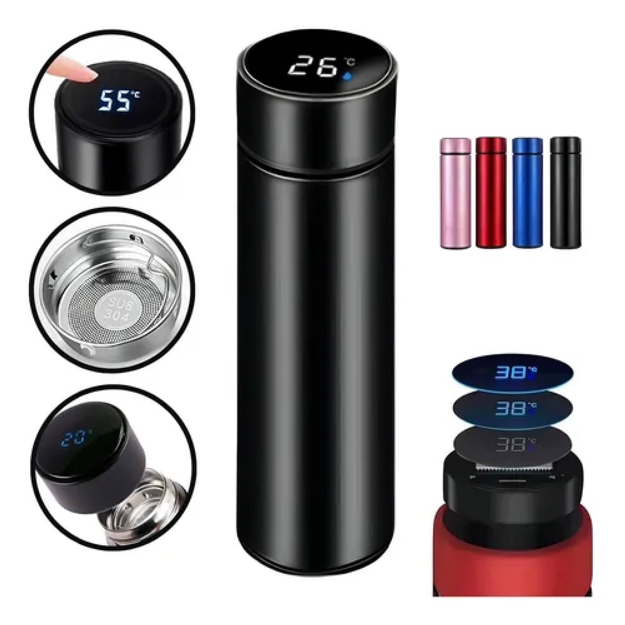 Oh Homie Combo Reloj Inteligente, Bolso, Audífonos M10 y Termo