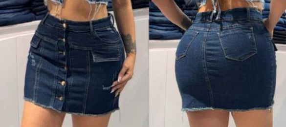 FALDA JEAN DAMA