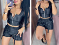 Conjunto Cargo cuero