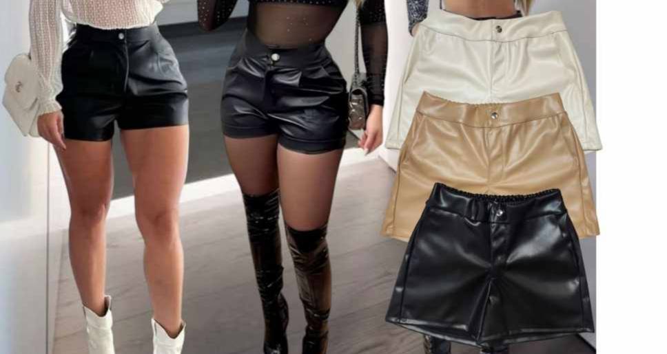 Short en CUero talla unica