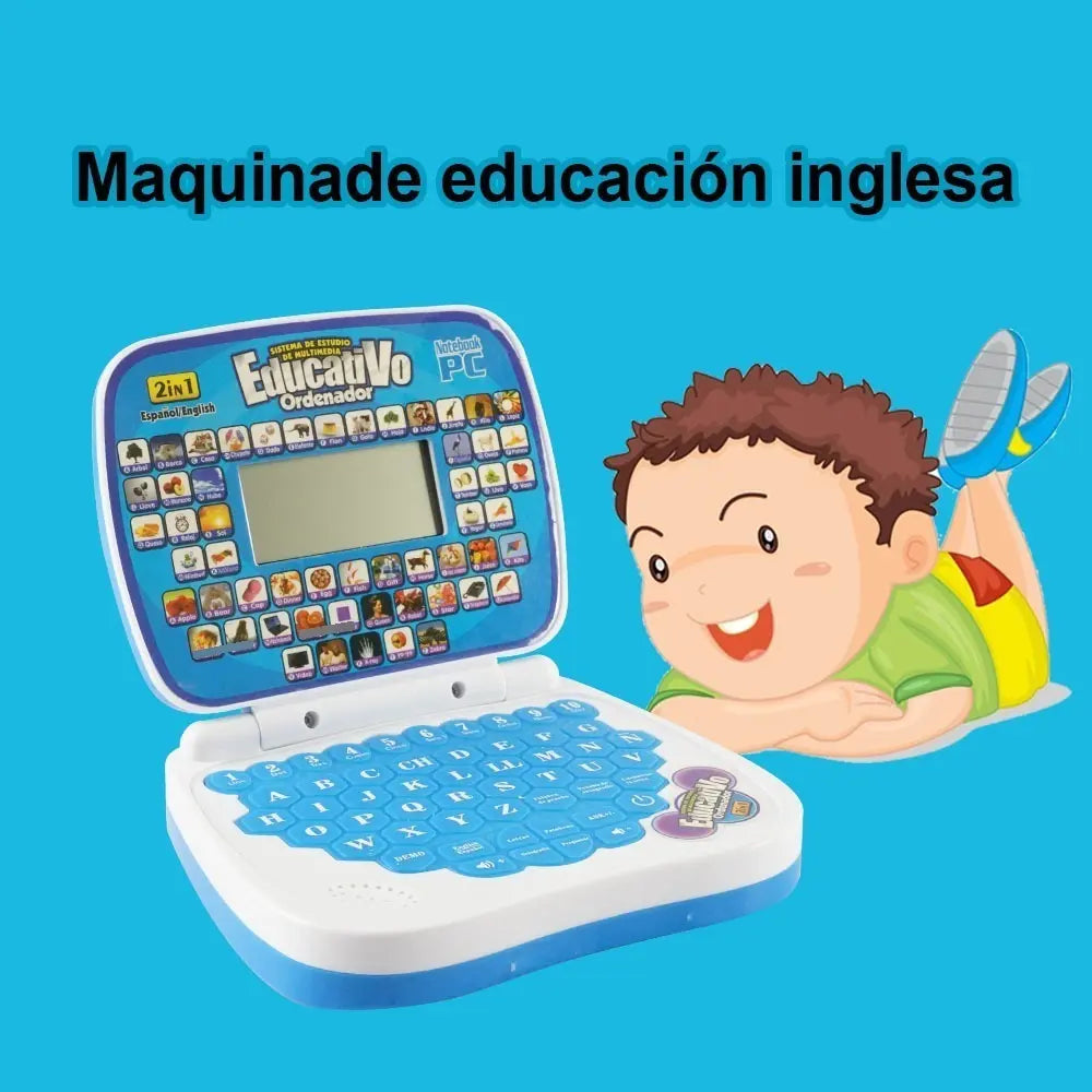 Ramspit Computador Didáctico Bilingüe Inglés Español Azul 3+ Años