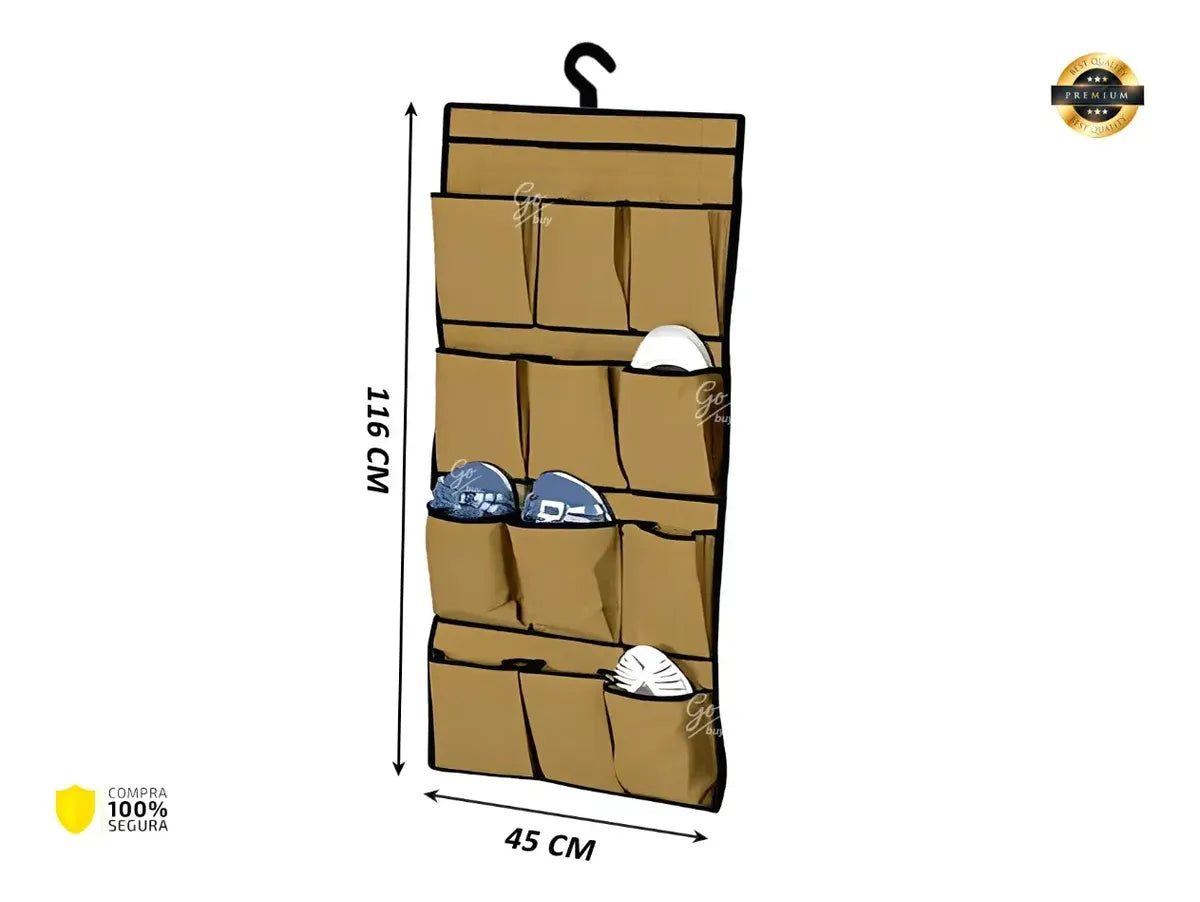 Go Design Bolsa Organizadora Zapatos para Puerta Closet