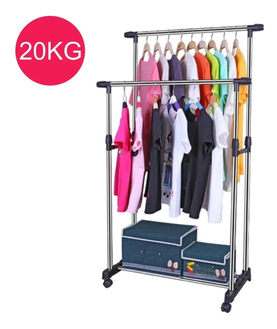 Genérica Perchero Organizador de Ropa Dual Tipo Burro 20kg