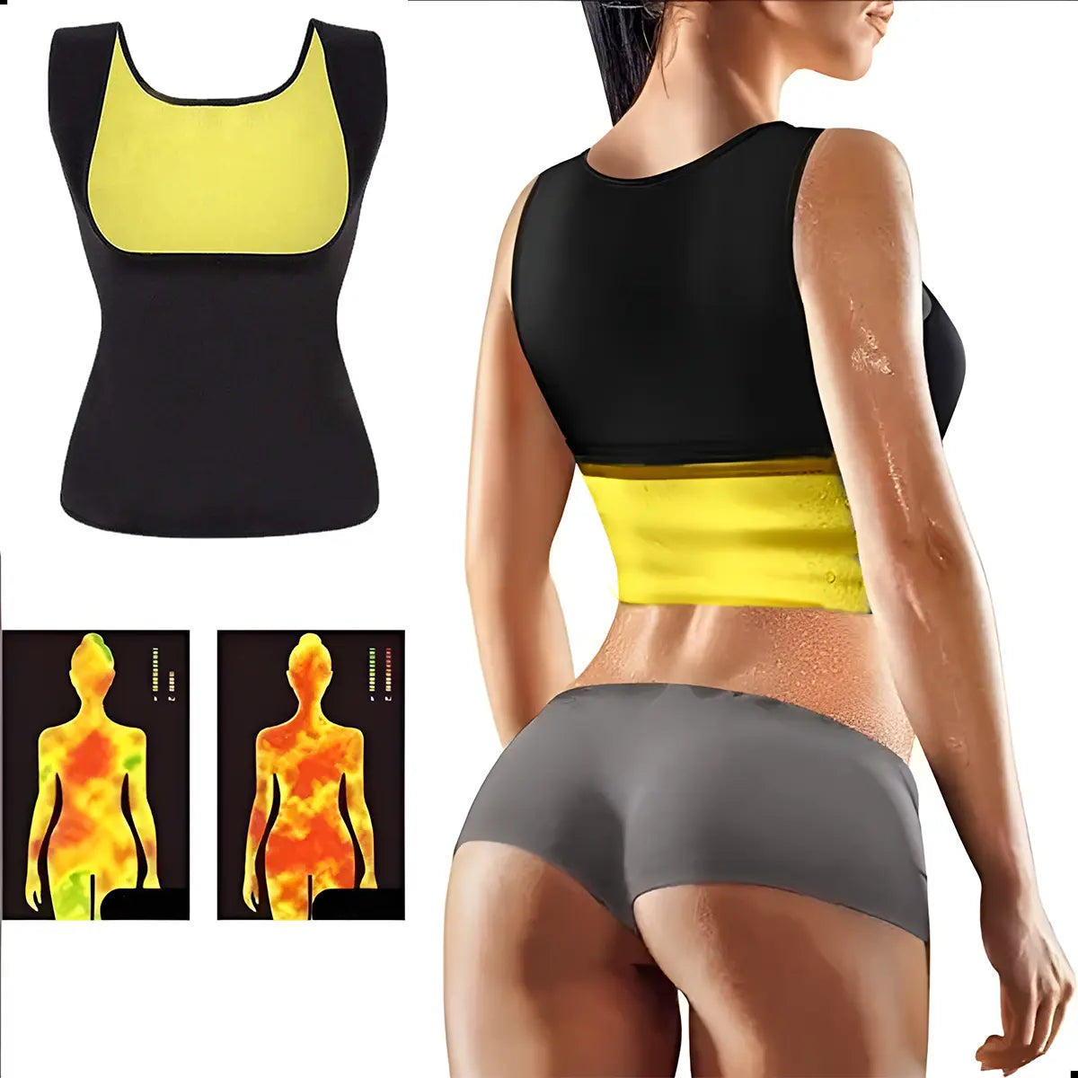 Chaleco Faja Termica Reductor Sauna Shaper Cerrado Mujer