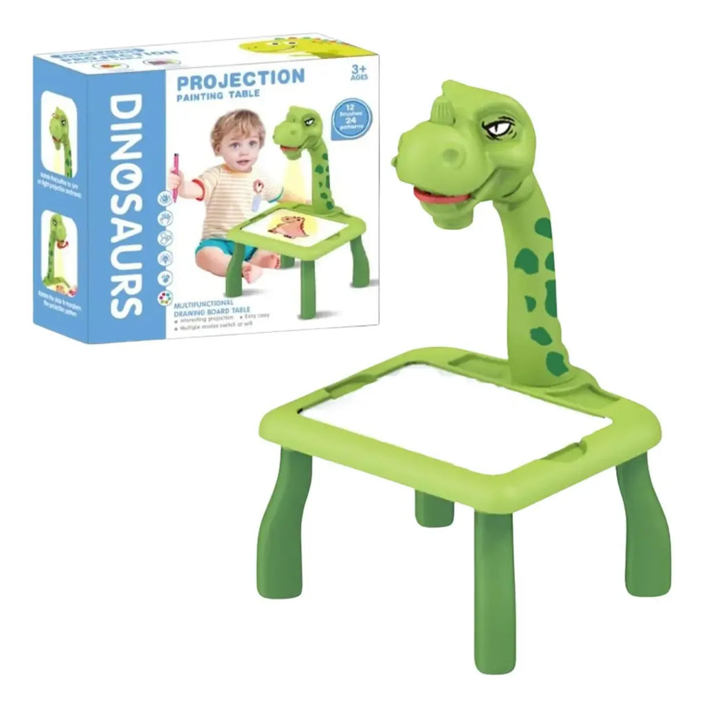 Mesa de Dibujo Infantil con Proyector y Pizarra Borrable