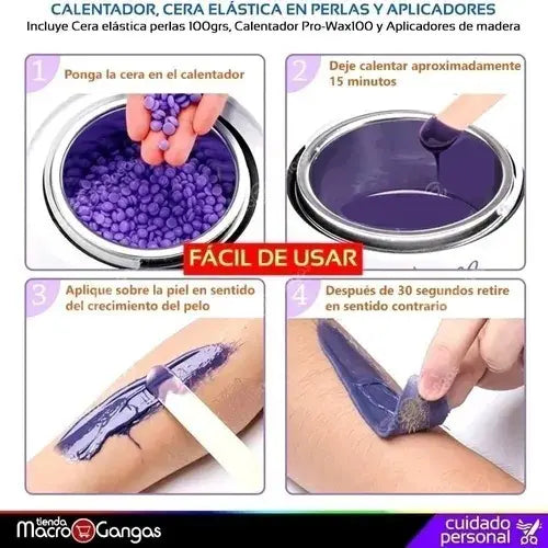 Olla Calentadora para Cera Depilatoria 500g 110V Metálica
