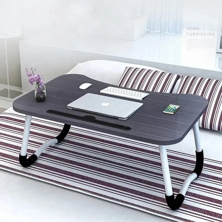 Mesa Portátil Plegable para Cama Computador Ranura Negra