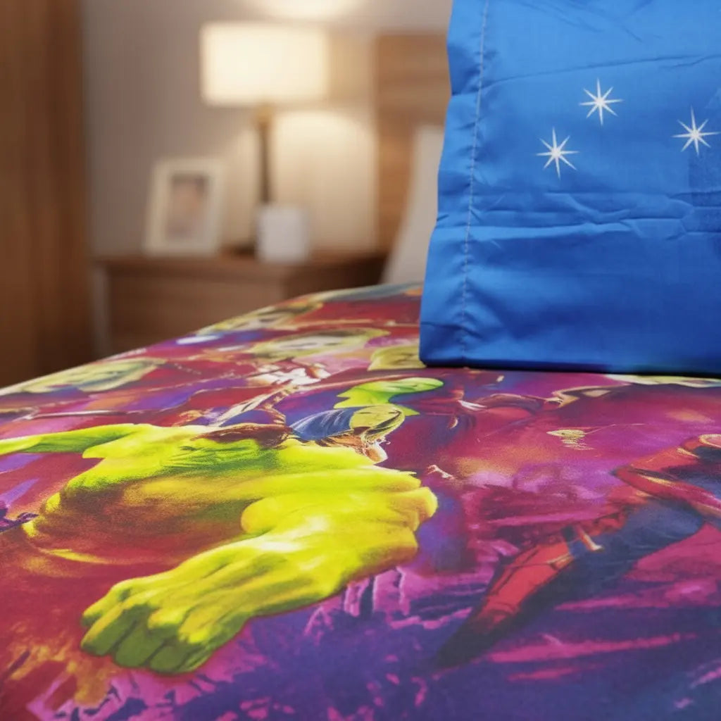Kissa Juego de Sábanas Infantiles Sencillas Estampadas Hipoalergénicas
