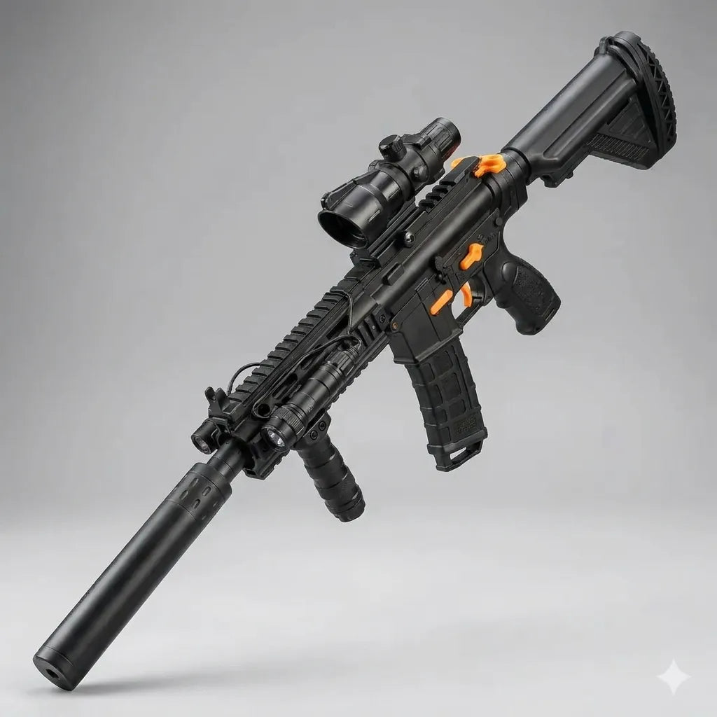 Rifle De Juguete Automático M416 Hidrogel Gelsoft