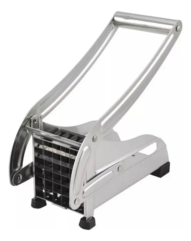 Cortador de Papas Fritas Industrial de Acero Inoxidable Gris