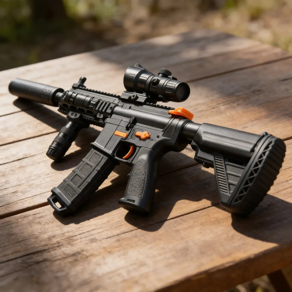 Rifle De Juguete Automático M416 Hidrogel Gelsoft