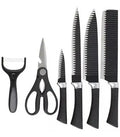 Juego de Cuchillos de Cocina Zepter 6 Piezas Acero Inoxidable Negro