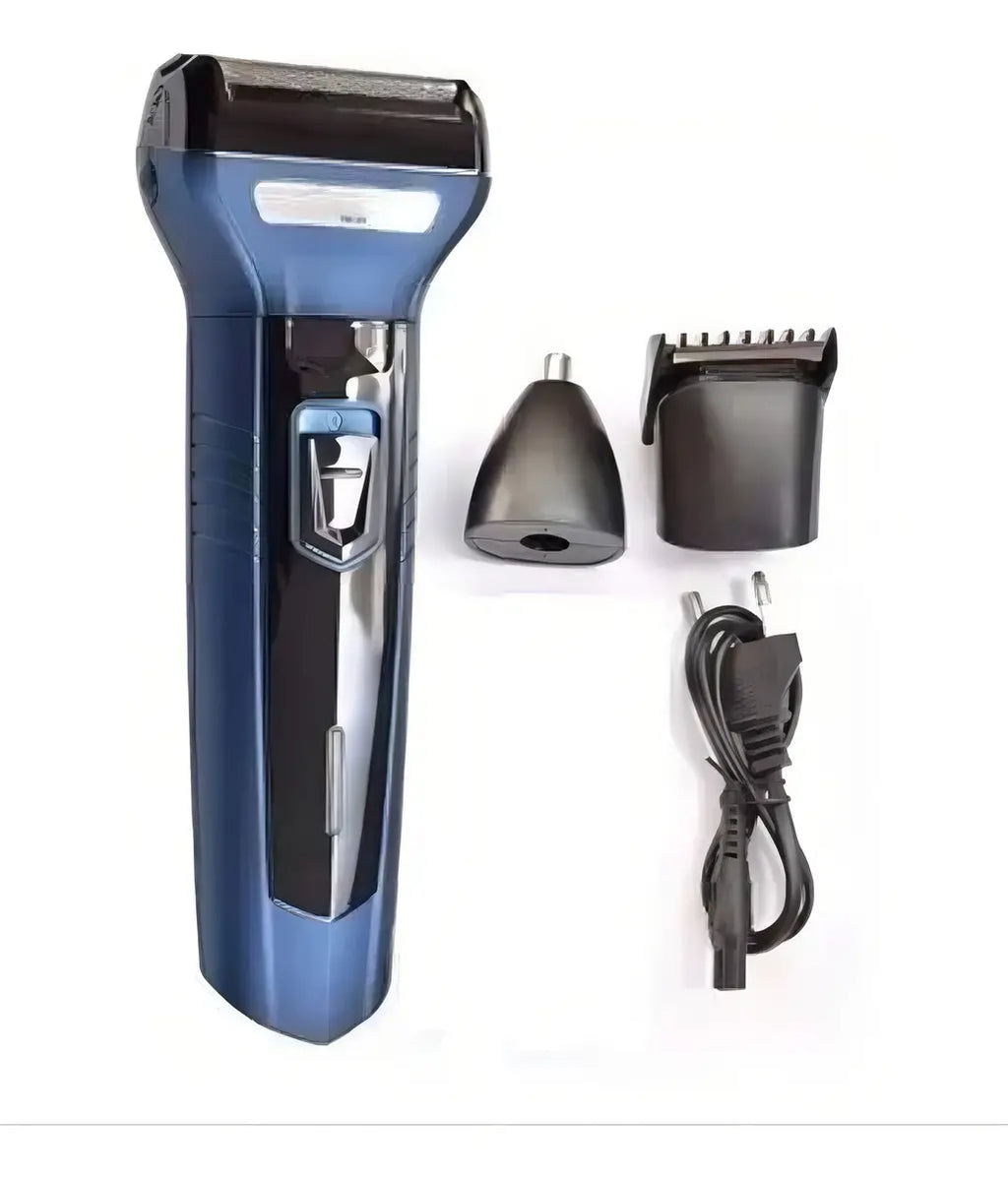 Geemy GM-6589 Afeitadora y Cortadora de Pelo Recargable Azul