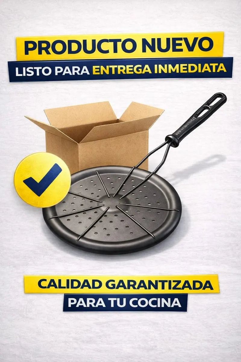 Generic Parrilla Asadora para Arepas Esmaltada con Mango Resistente