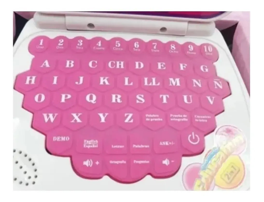 Computador Didáctico Interactivo para Niñas Español e Inglés con Mouse