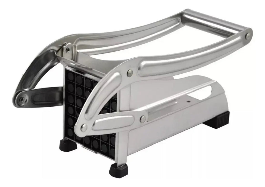 Cortador de Papas Fritas Industrial de Acero Inoxidable Gris