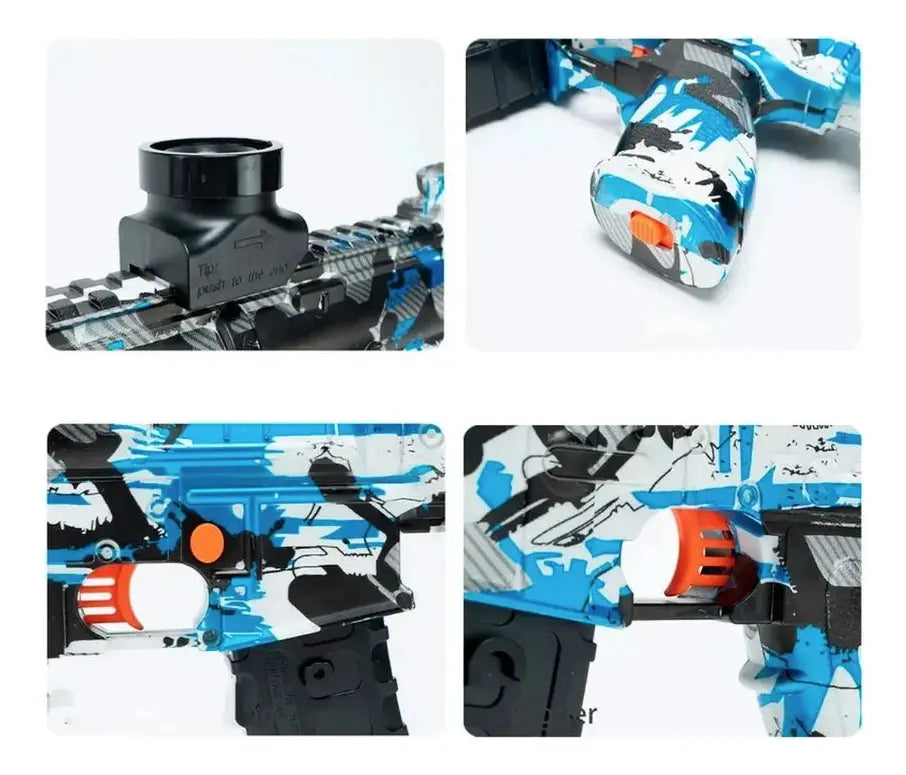 Pistola Juguete Mini AKM47 Recargable con 10000 Bolas Hidrogel