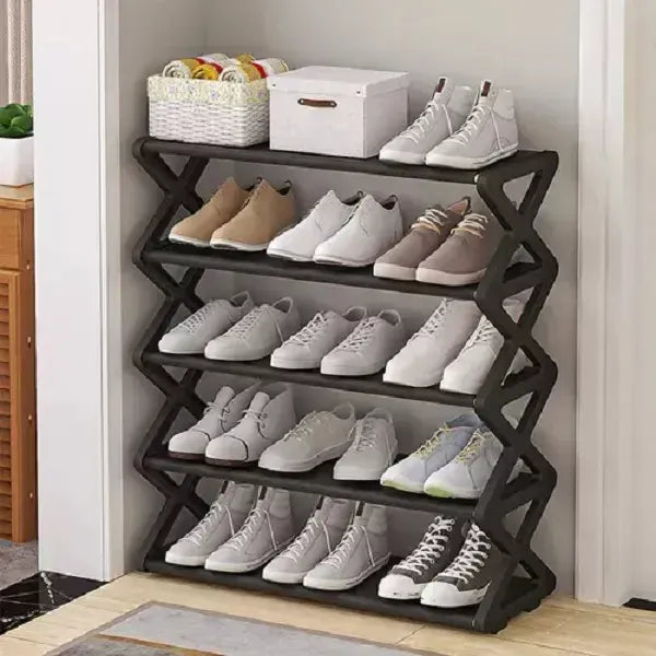 Zapatero de 5 Niveles Organizador de Zapatos Forma X