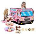 Fireera KT28 Carpa Infantil Diseño Autobús Castillo Rosa