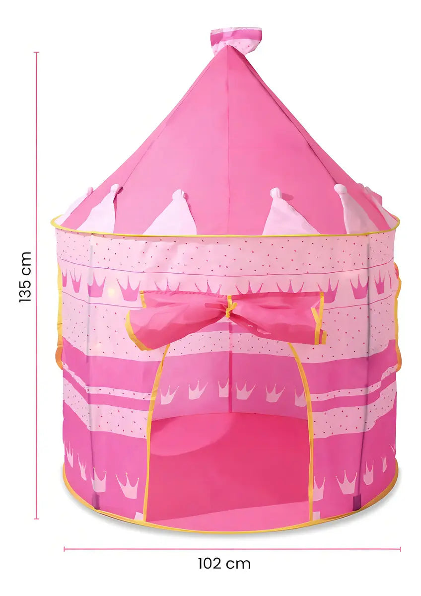Breezee Market Castillo Infantil Plegable Interior Exterior Rosa para Niños