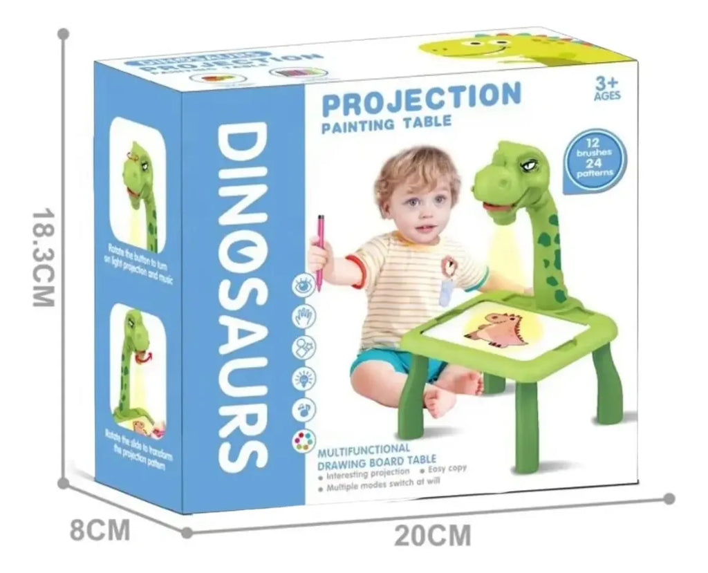 Mesa de Dibujo Infantil con Proyector y Pizarra Borrable