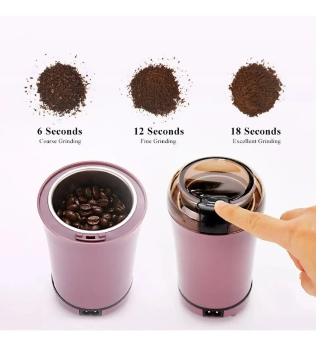 Genérica Molinillo Eléctrico para Café, Especias y Granos Acero