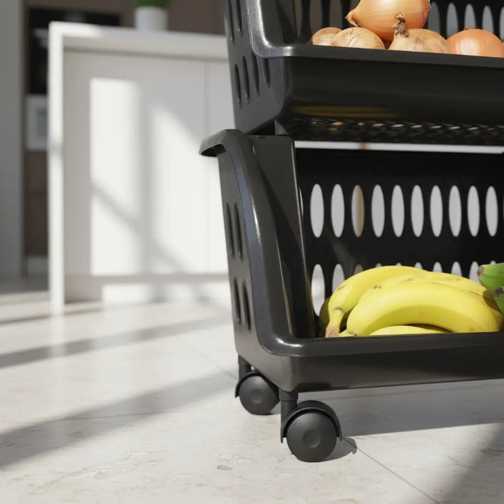 Novedades Plasticas Multiestante Elipse 3 Niveles con Ruedas Organizador