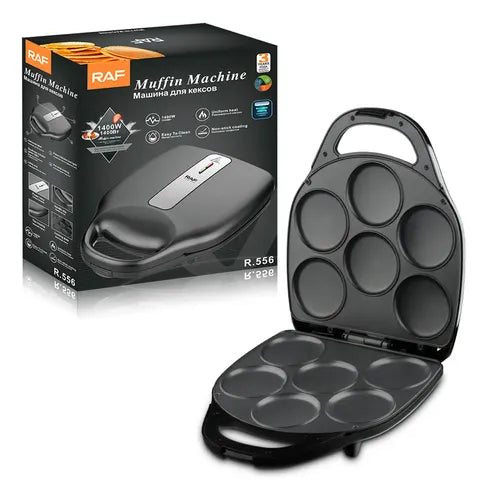Raf Mini Máquina de Muffins Panqueques y Arepas 110V Negro