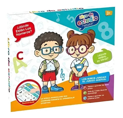 Libro Didáctico Interactivo Bilingüe Español Inglés para Niños
