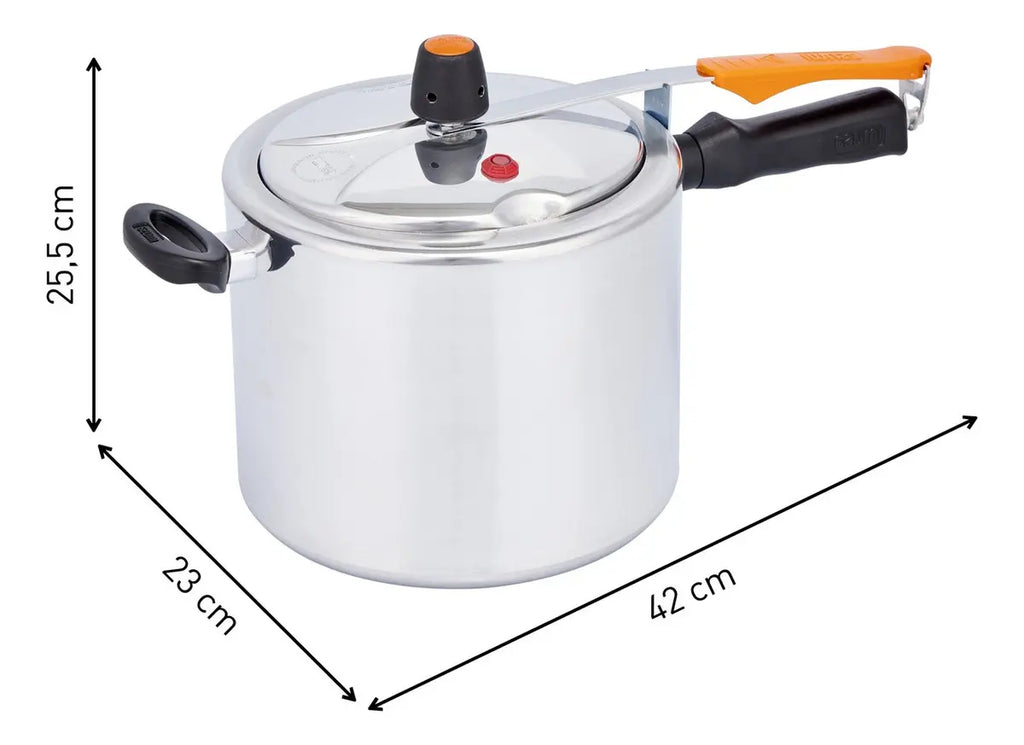 Olla a Presión Imusa SecuryPlus 7 Litros Aluminio Plateado