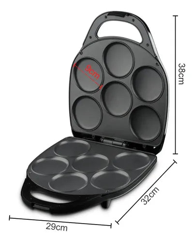 Raf Mini Máquina de Muffins Panqueques y Arepas 110V Negro