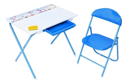 Prodehogar Mesa de Dibujo Infantil Peppa Pig Tablero Borrable Azul
