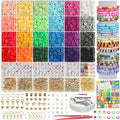 Gionlion Kit de Hacer Pulseras 6000 Cuentas Letra Abecedario